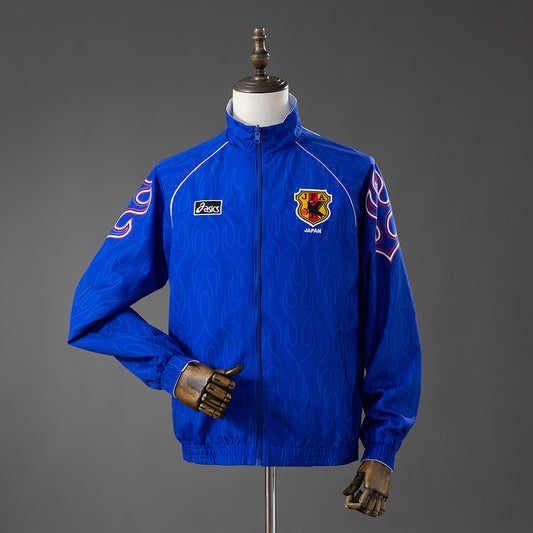 מעיל רוח דו־צדדי של נבחרת יפן 1998 – לבן וכחול